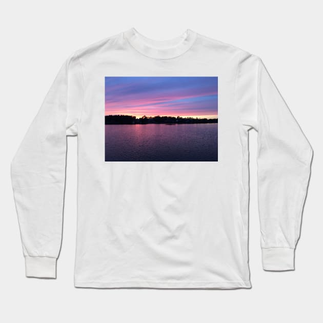 Purple Sunset Long Sleeve T-Shirt by BigPapaJ